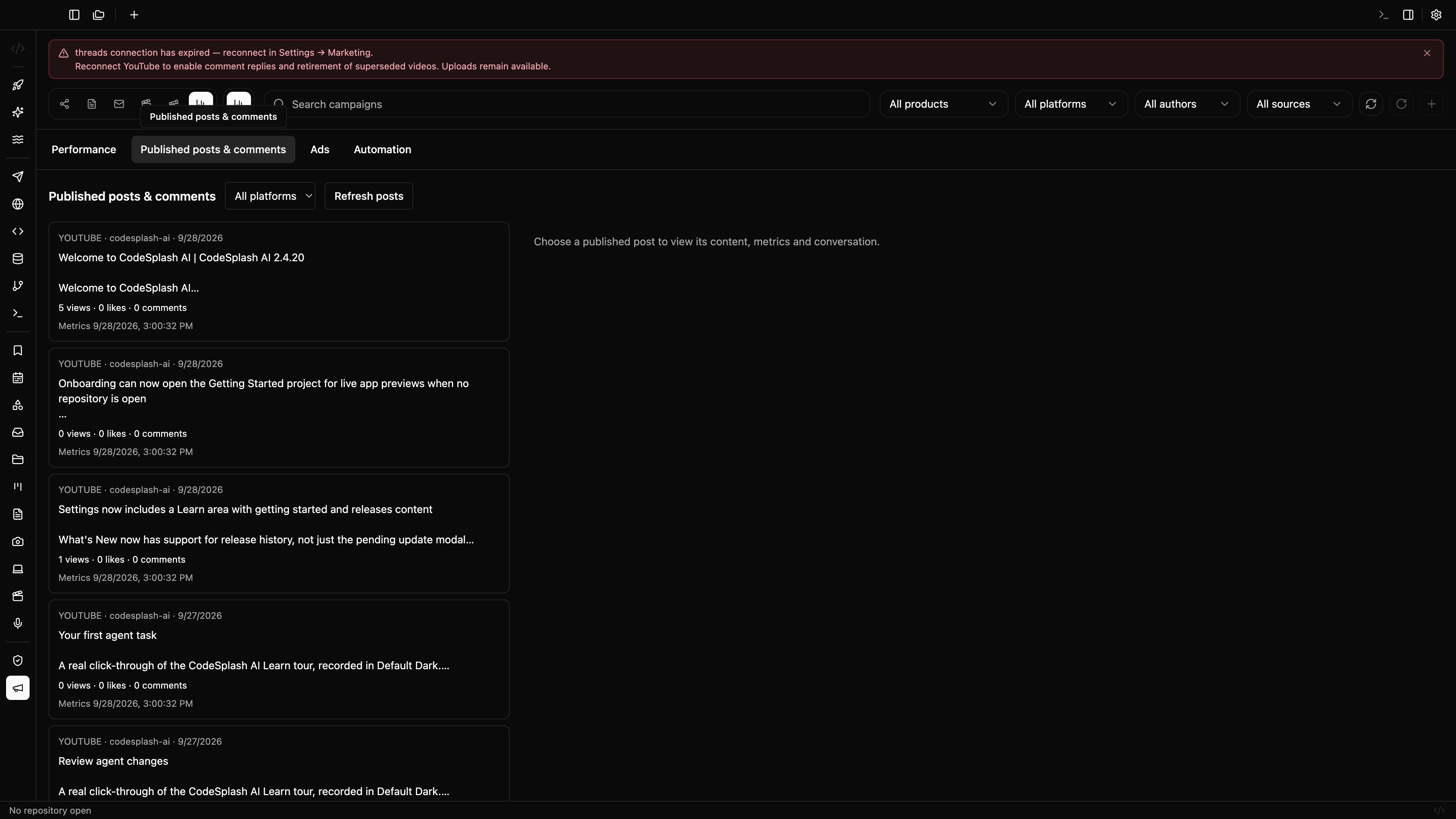 Cover image for New admin marketing activity views and stricter verified release publishing