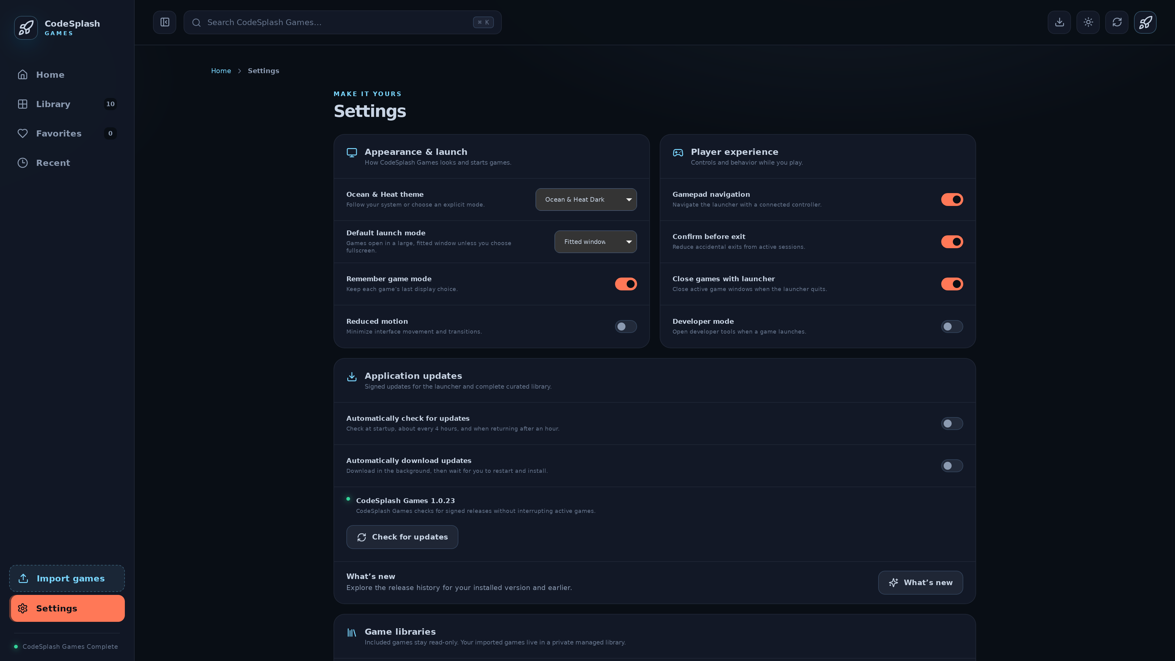 Cover image for Application updates settings now line up the way they should