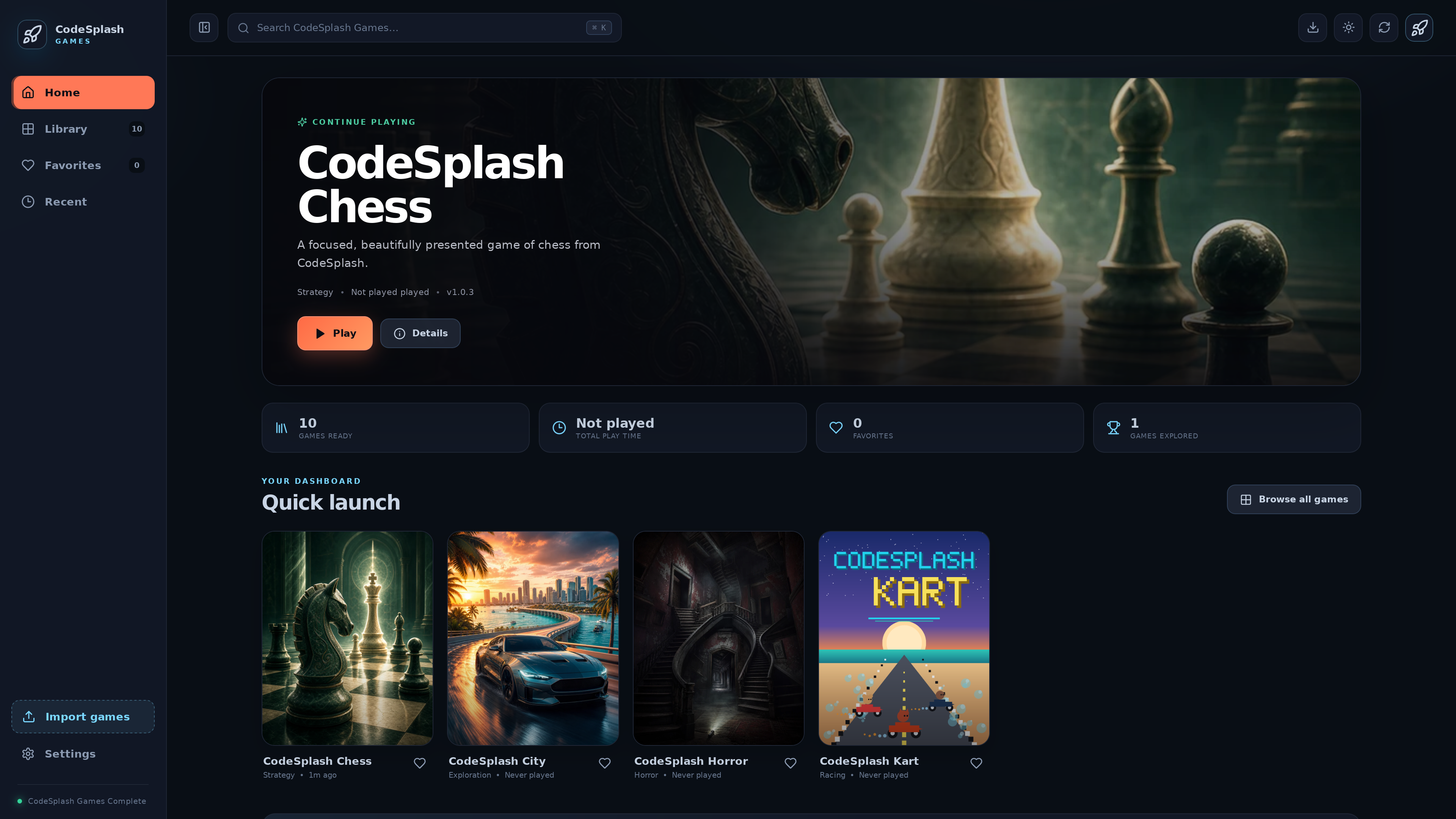 games: game play history