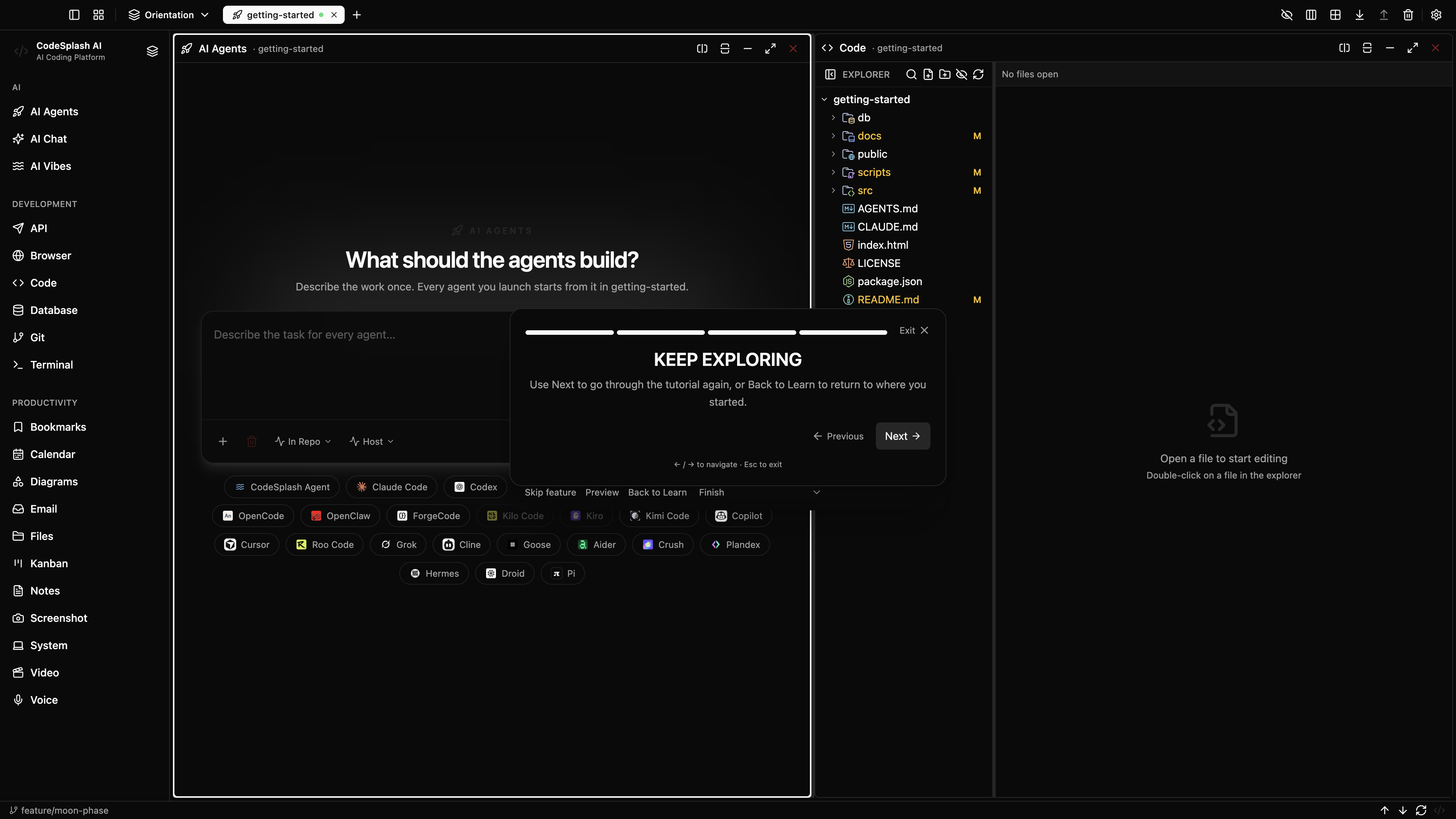 Keep exploring — What’s new in CodeSplash AI
