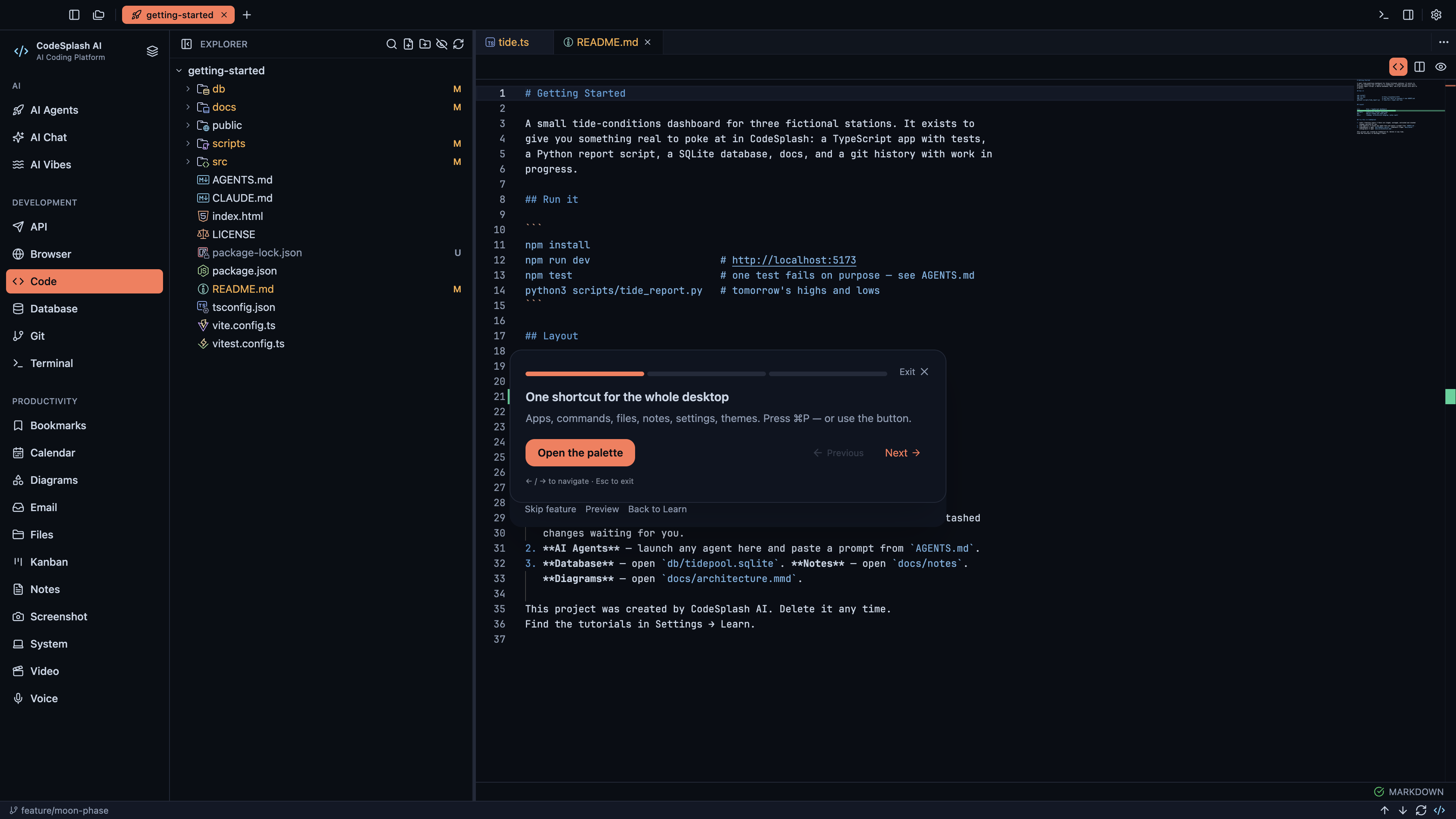 Cover image for Find anything with the command palette